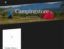 Tablet Screenshot of campingstore.se