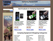 Tablet Screenshot of campingstore.biz